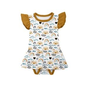 NEW WITHOUT TAGS Bamboo Bodysuit Twirl Beach Print Slumber Sprouts